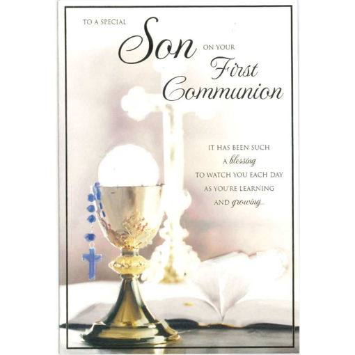 Picture of SPECIAL SON FIRST COMMUNION CARD